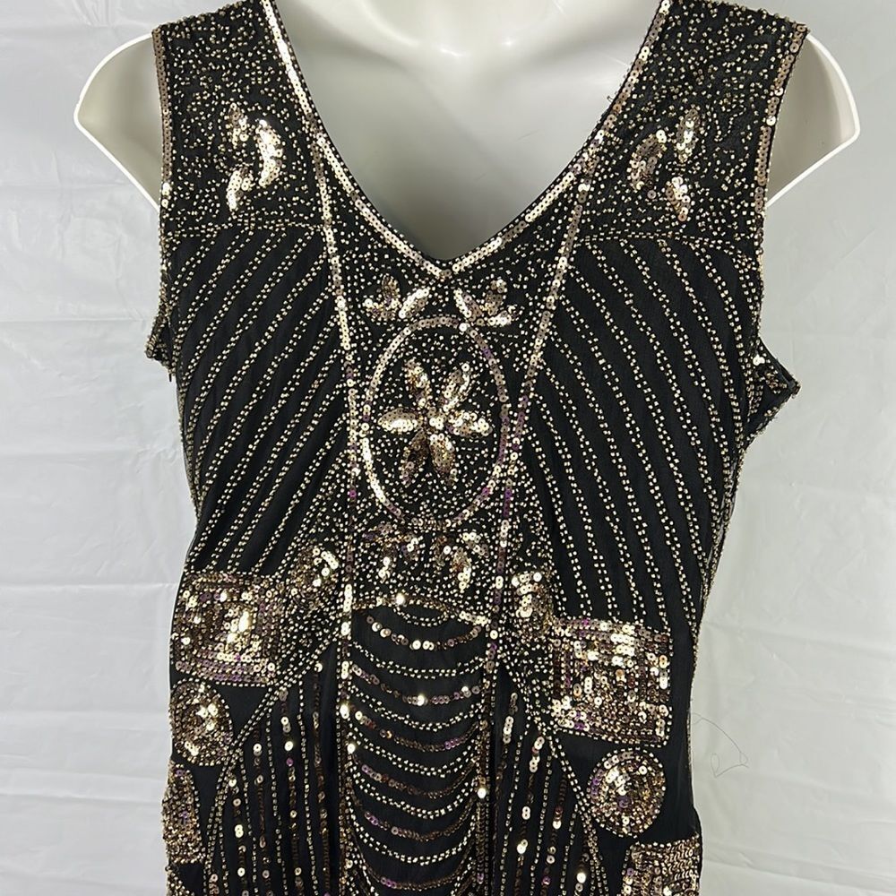 Pretty Guide Ladies Flapper Sequins Cocktail Slee… - image 7